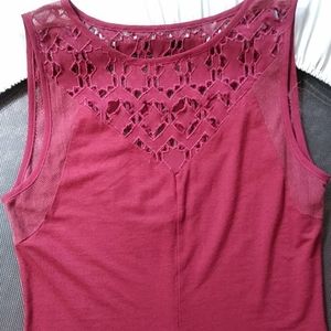 Dress with mesh pannels